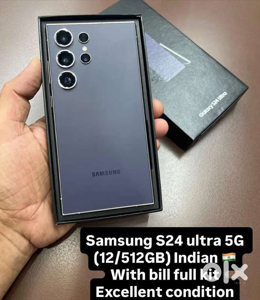 Samsung galaxy S24UlTra titanium violet with box excellent condition