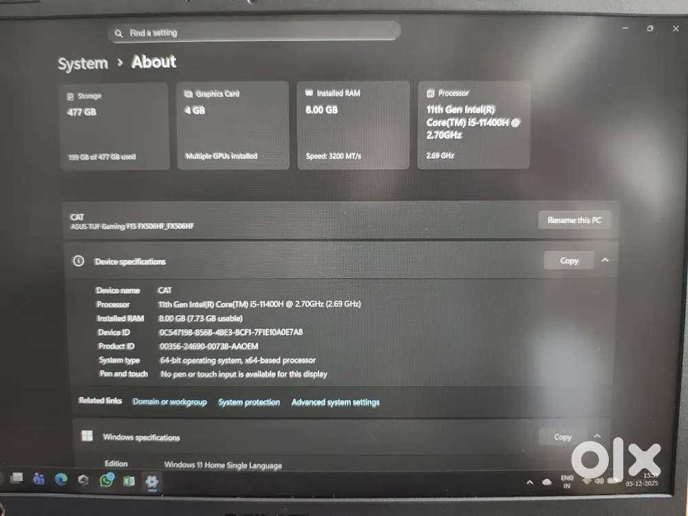 Laptop Asus TUF GAMING F15