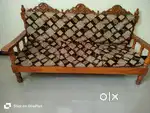 Sofa set 5 seater for sale fully strong wood sofa with cusions