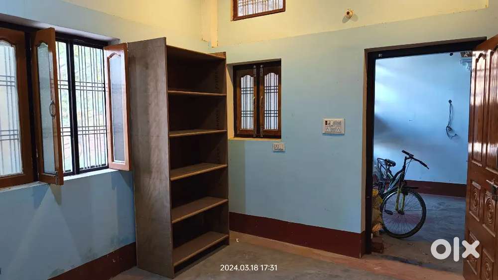 Single room with attached bathroom