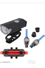 Combo Bicycle LED USB Rechargable Head and Back light with Tyre Valve