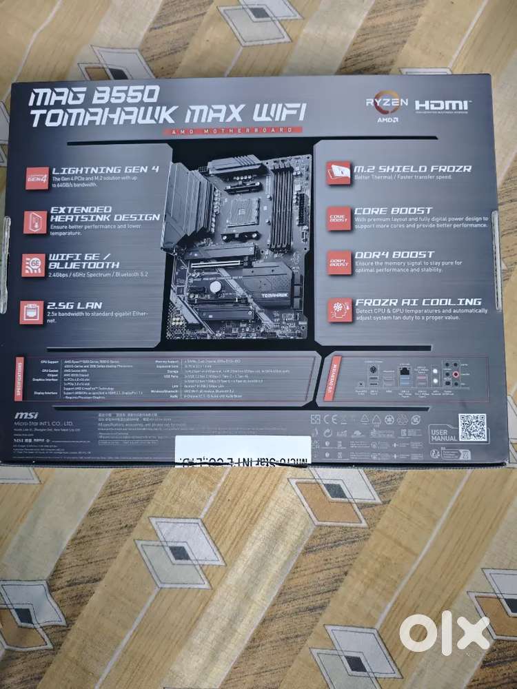 Selling Pc Parts Motherboard/ Ryzen 9 cpu/ 32 gb Rgb ram