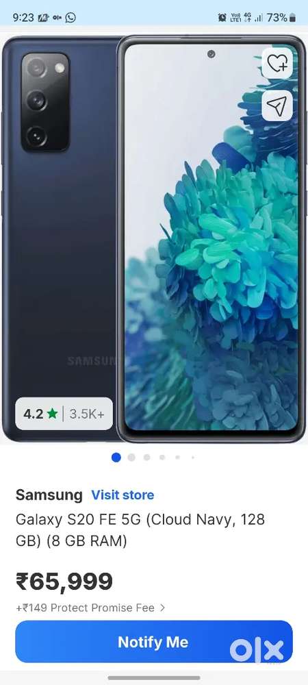 Galaxy s20 Fe 8Gb 128Gb