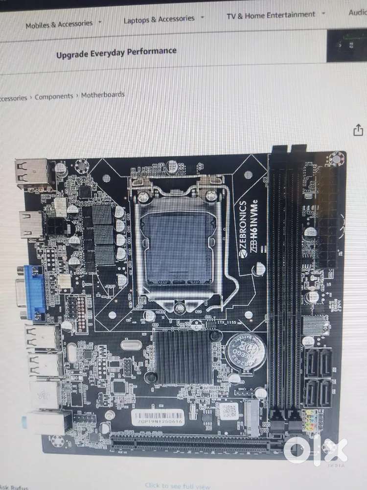Zebronics H61 motherboard, i5 2500k, Cabinet,GT 610