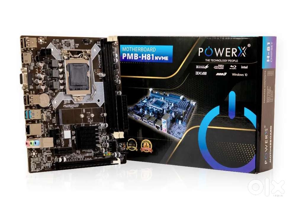 I7 4790 +Powerx H81 +8GB DDR3 1600Mgz RAM