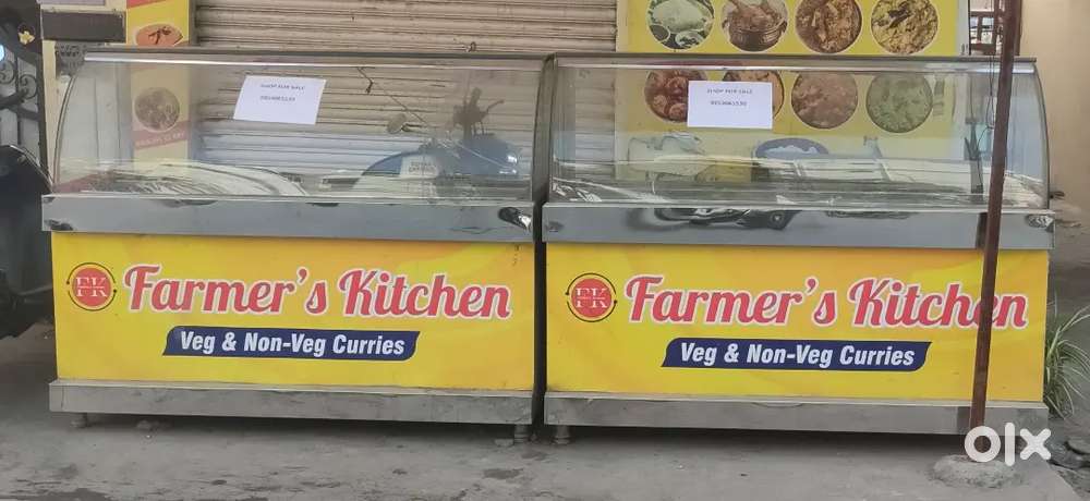 Curry point display counters -2 with basins