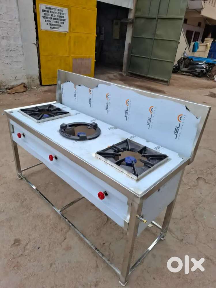 stainless steel 3-burner stove (Brand-New) indian or ChineseFor Sale