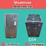 Whirlpool Top load washing machine &LG single door refrigerator