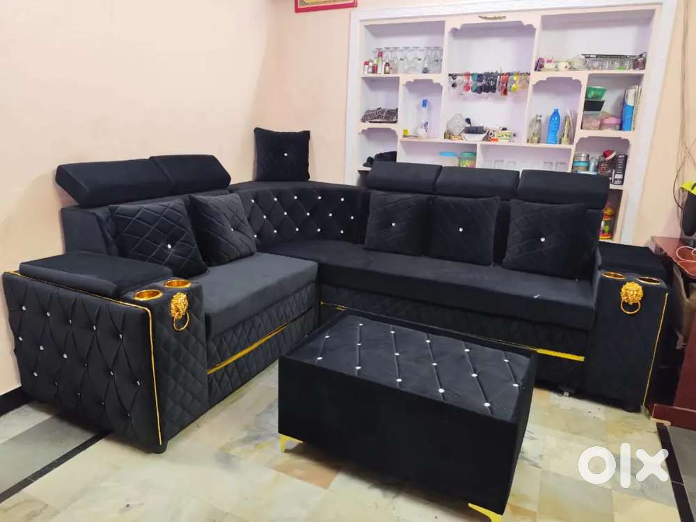 Beautiful L shape sofa cumbed in affordable price