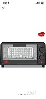 Pigeon 9-litre oven toaster grill(Black)