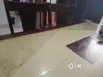 Marble dinner table with chairs