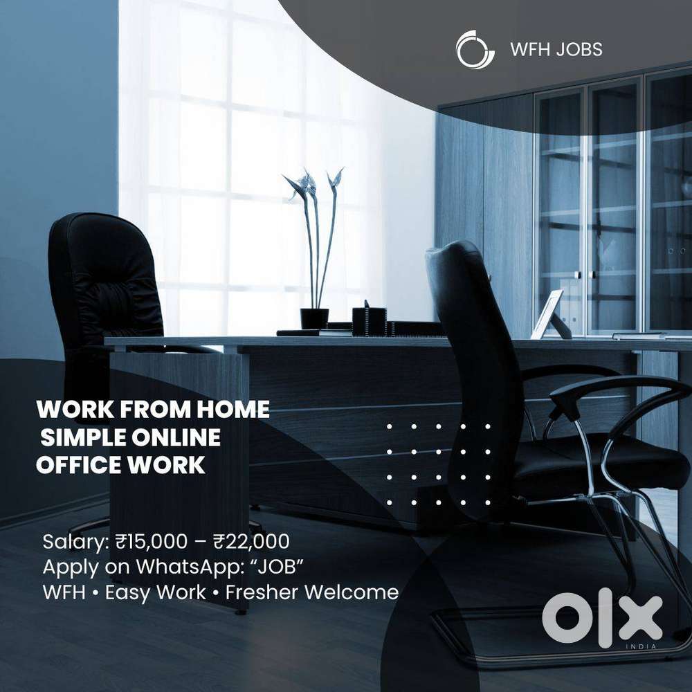 Work From Home – Online Office Work (Fresher Apply)