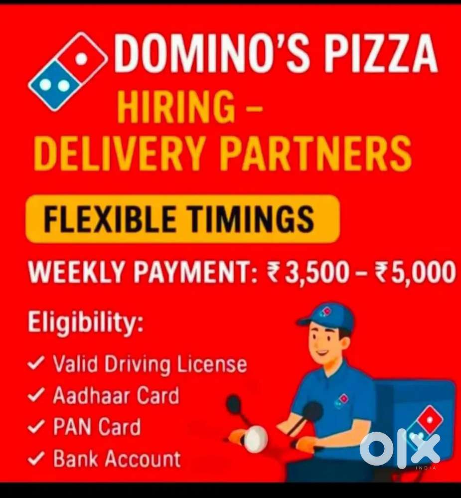 Domino's Pizza delivery boy