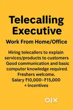 Telecallers for work from Home/office