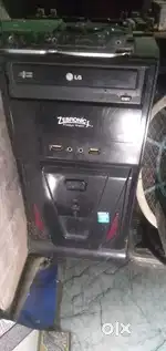 Zebronics cpu cabinet with cd dvd riter