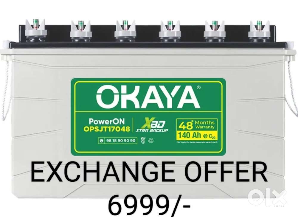 OKAYA INVERTER BATTERY EXCHANGE OFFER PRICE ONLY