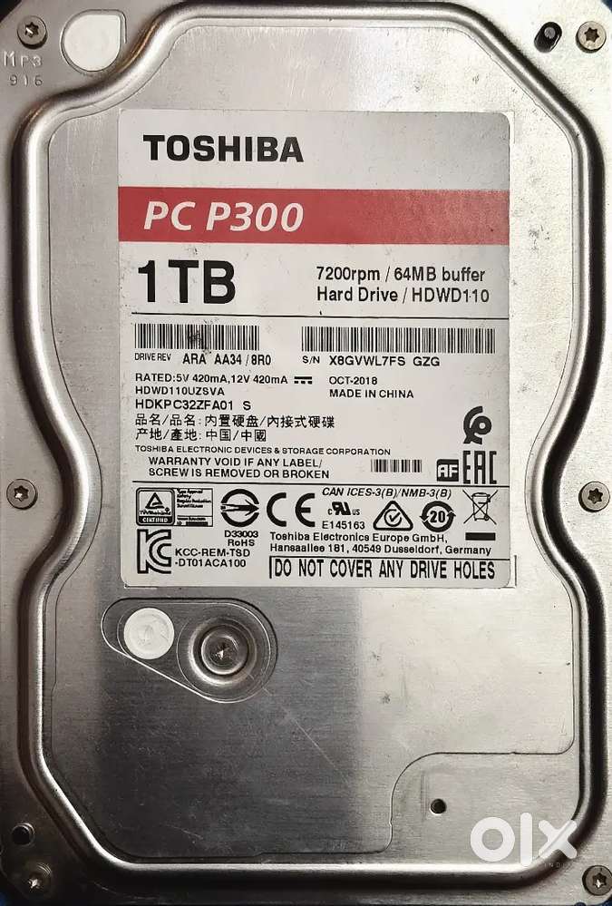Tosiba Hard Disk 1tb 2000