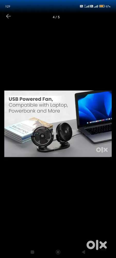 Brand New PORTRONICS USB Fan URGENT SELL serious buyers only.