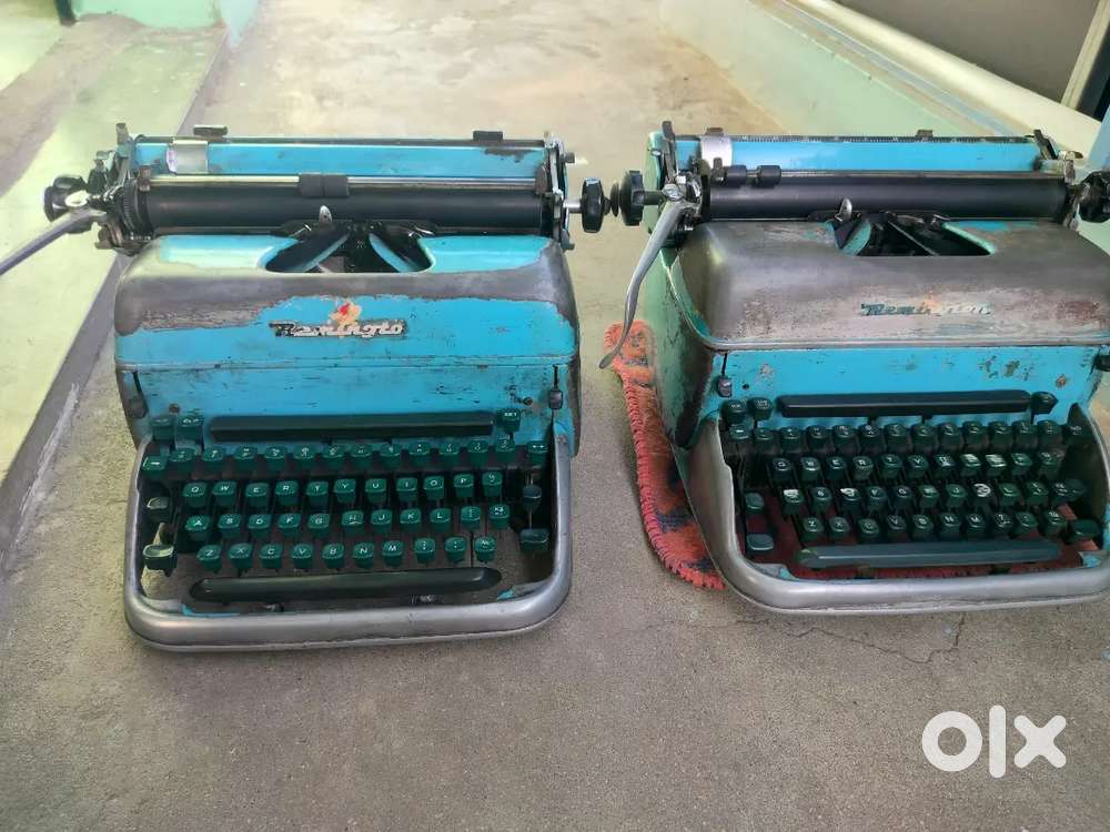 English typewriter two machines