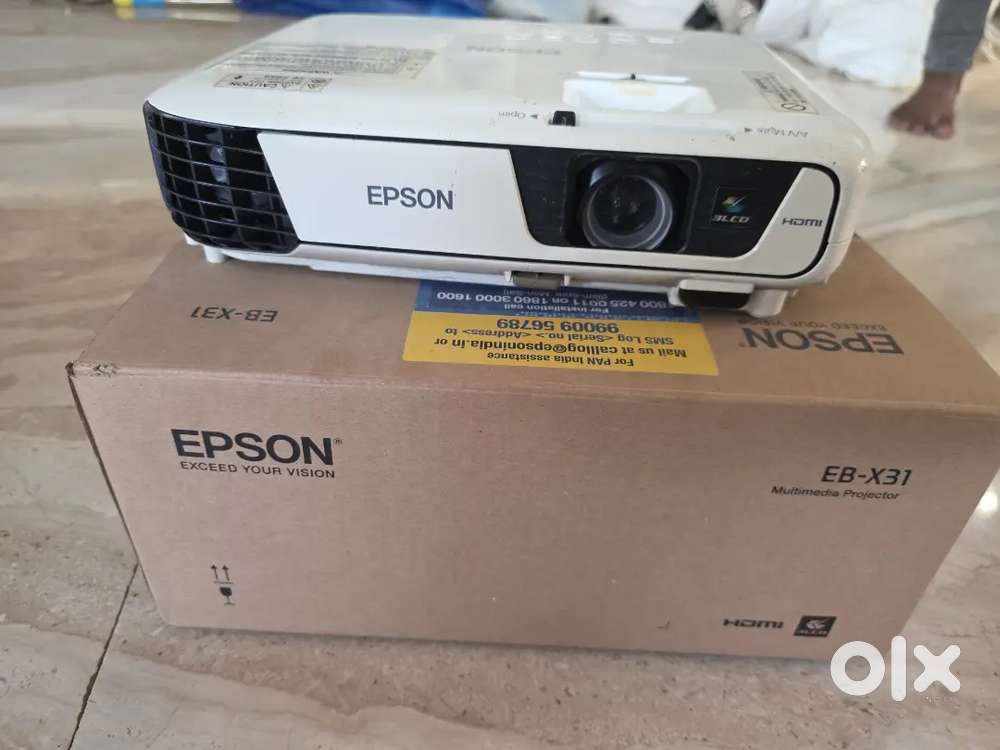 Epson Projector with automated motorised screen