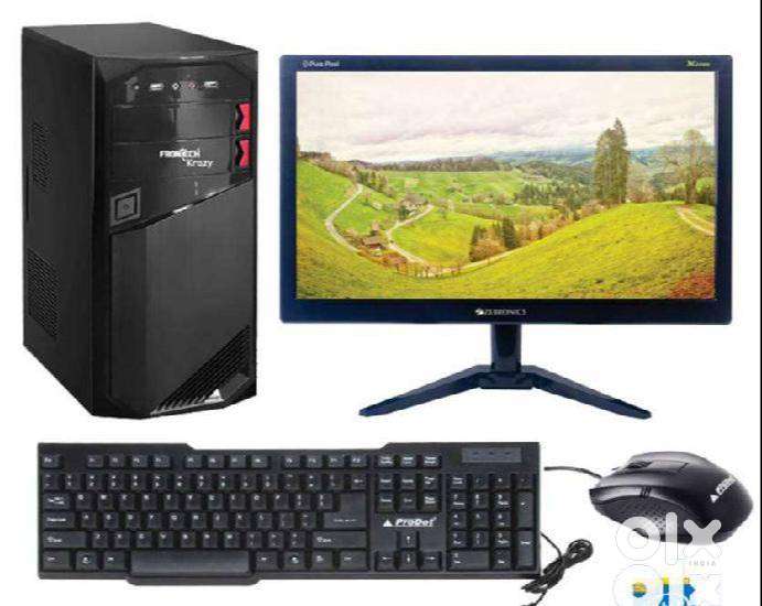 New computer set intel core i5, 8 GB RAM, 256 GB SSD 19 LED - 1 YEAR