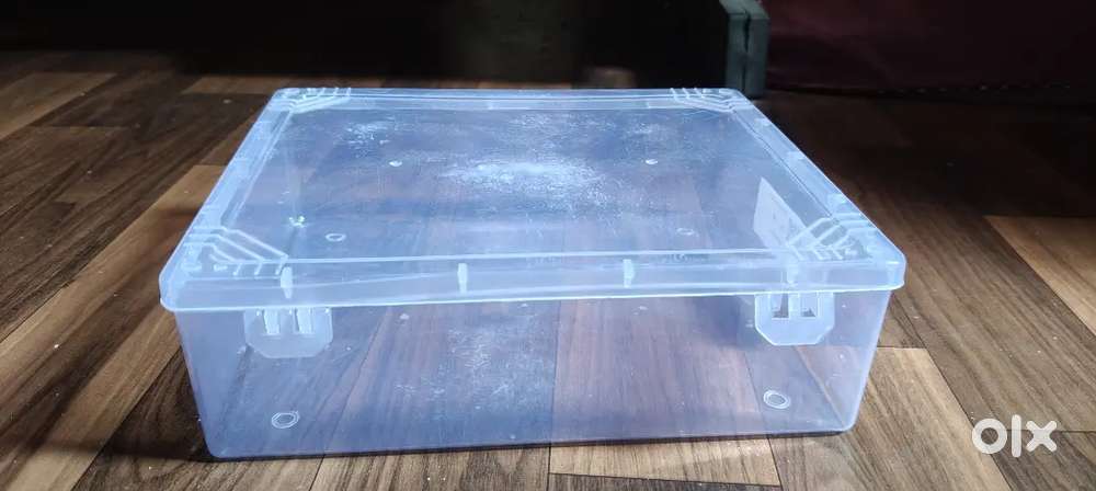 Transparent Plastic Storage Box with Clip-Lock Lid