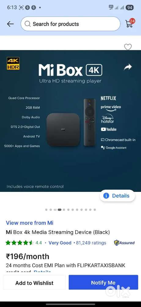 Mi box 4k android box