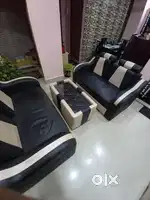 2 seater double sofa set with centre table