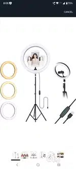 12 Ring Light with 7 feet Tripod for sale
