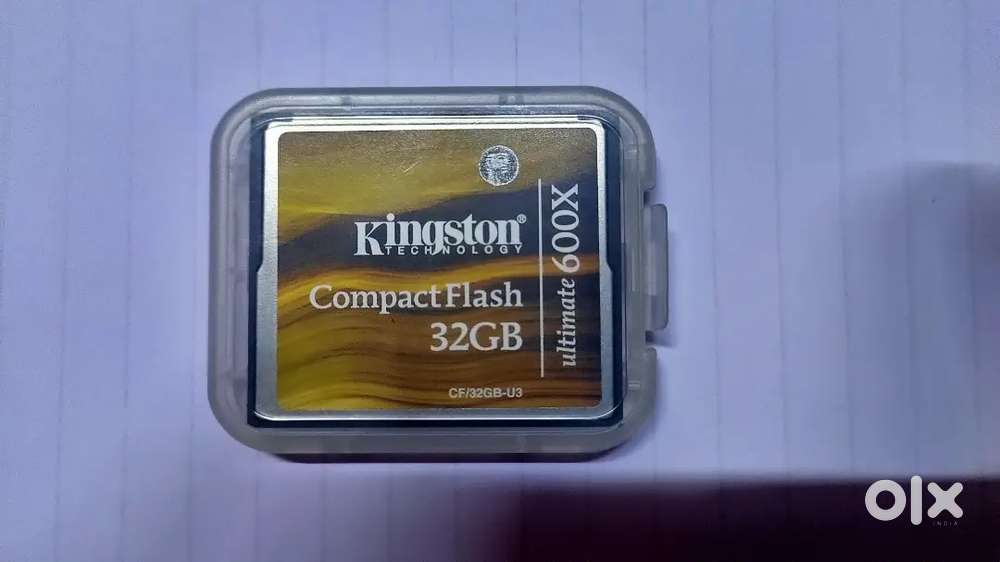Kingston

Compact Flash

32GB

CF/32GB-U3

ultimate 600X