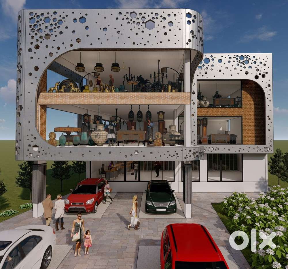MG road commercial 10 cent land with building for rent