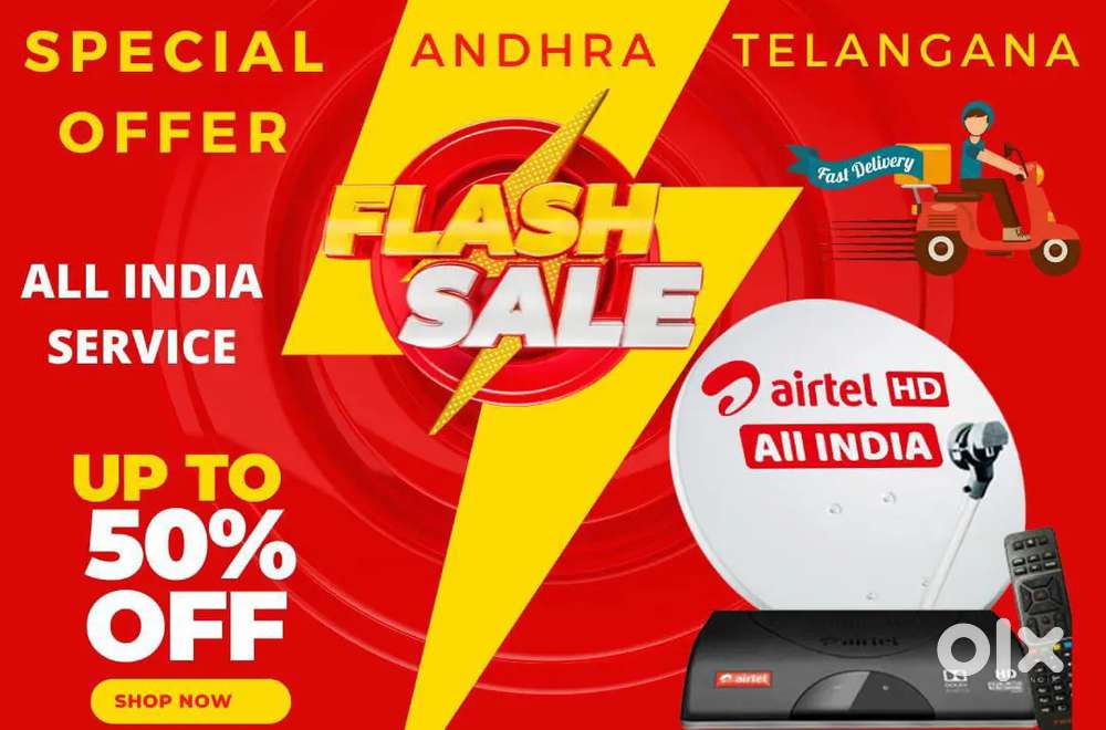 Biggest offer NEW DISH TV DTH D2H SKY HD BOX VIDEOCON PLAY AIRTEL Tatá