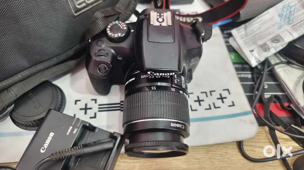 Canon 1300D with 18-55mm lens Rarely used