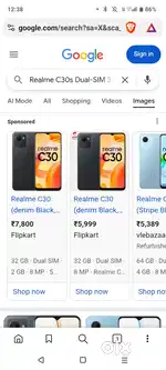 Real me c30 2gb ram 32 gb