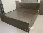 King size bed with storage in good condition