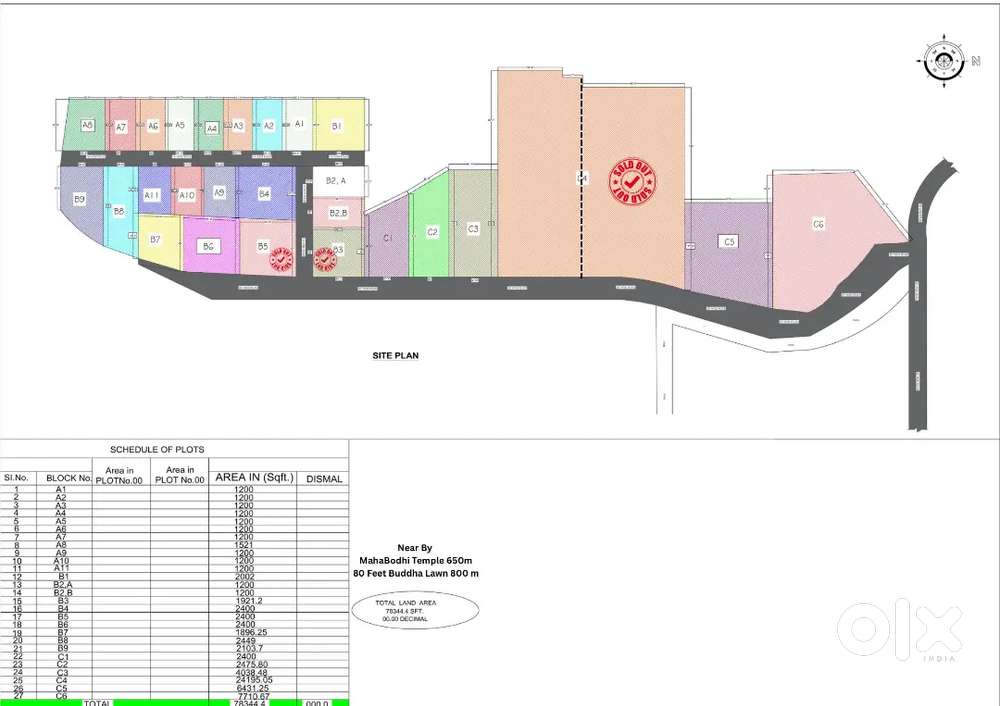 Plots all around in Bodhgaya Rate 7-40 Lac Bisawa