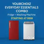 YourChoiz combines style with a fridge and washer set.