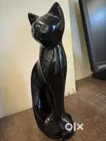 STYLISH CAT SHAPED BRASS METAL MASTERPIECE