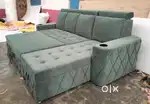 LUXURY LONGER SOFA COME BED MANUFACTURING AT ZAM ZAM FURNITURE
