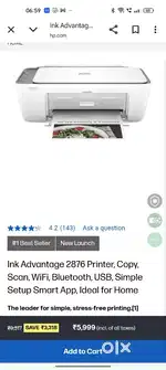 HP DESKJET PRINTER 2876