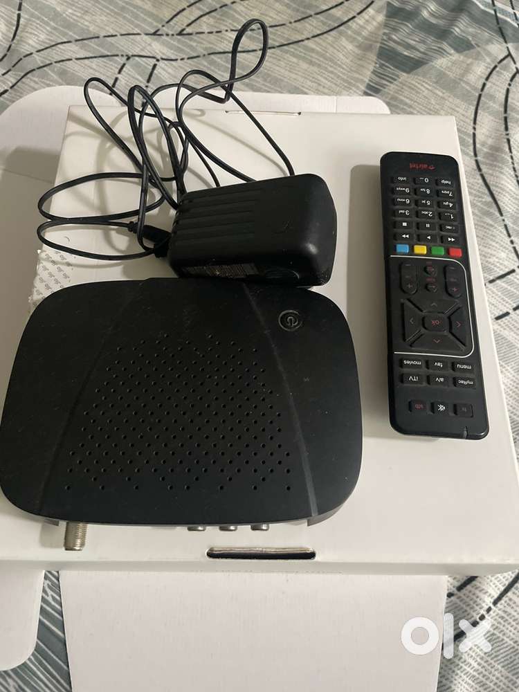 Airtel set top box along with dish antenna
