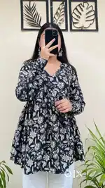 Trendy Floral Printed Kurti