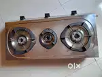 For Sale minimally used 3 burner stainless steel GAS stove
