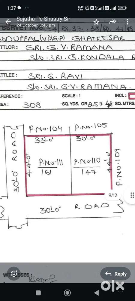 Semi commercial plot for at boduppal padmavati colony phase 2