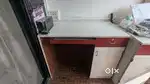 Computer table with drawer and storage