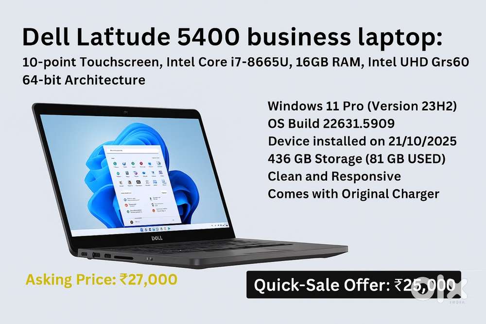 Dell Latitude 5400 business 10-point touchscreen laptop-2020 model
