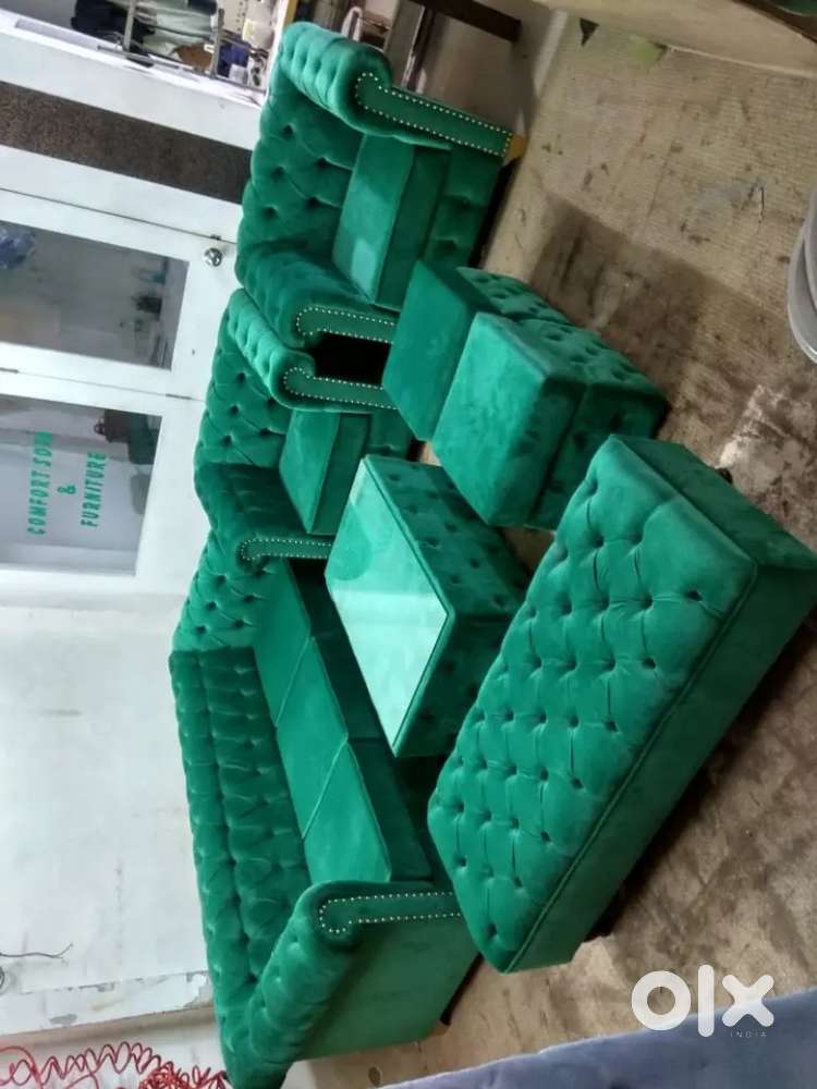 Brand new Green Cheasterfield Full Sofa set Cheapest price