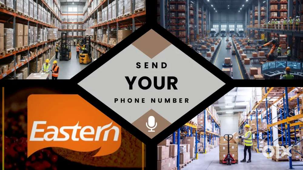 SSLC ABOVE FRESHER EASTERN COMPANY WAREHOUSE JOB  FOOD ACCOMMODATION