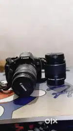 Canon 1300d camera and 18-55mm - 55-250 lenses