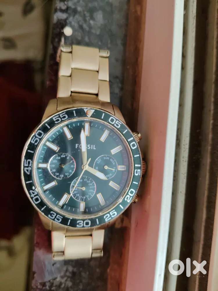 Gold stone stainless watch